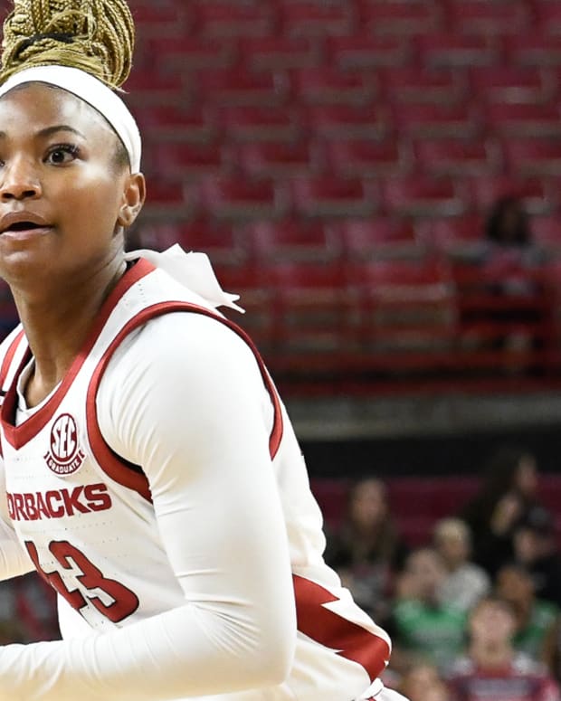 Razorbacks Makayla Daniels against UAPB